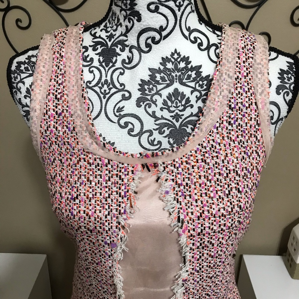 Mack & James Badgley Mischka Tweed Dress 2 - Picture 4 of 10